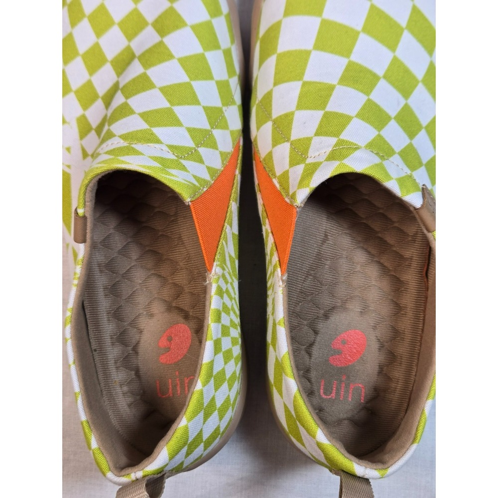 UIN Slip On Shoes Women 7 "Paradox" Canvas Comfortable Slip-ons Spain Toledo - Picture 8 of 9